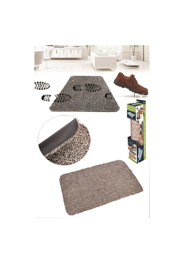 Sanec Çamaşır Makinesinde Yıkanabilir Kir Toz Emici Mikrofiberli Paspas Çok Renkli