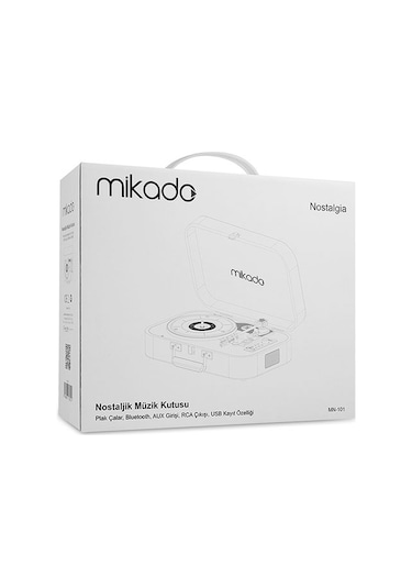Mikado Nostalgia Mn-101 Pikap Fil Dişi Usb+Rca+Bluetooth Destekli