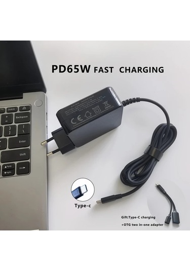 Xuweiwei Cz65wpd V Pd65w Hizli Sarj Avrupa Fisi 1 5m Tip C Sarj Cihazi Hafif Tasinabilir Tasarim Ev Ofis Seyahat Adaptor Altın