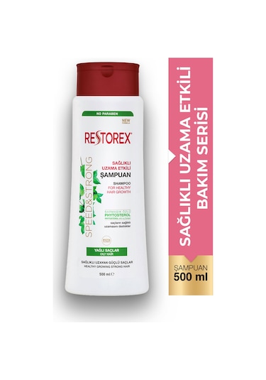 Restorex Speed Strong Yağlı Saçlar İçin Bakım Şampuanı 500 ml - Sarmaşık Özlü Uzama