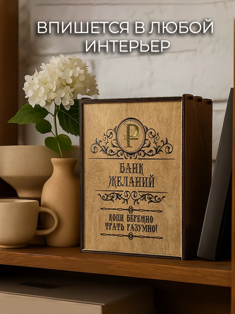 Svetlıtsa Podarkı 100.000'lik Büyük Ahşap Kumbara, Karalama İç 139772633