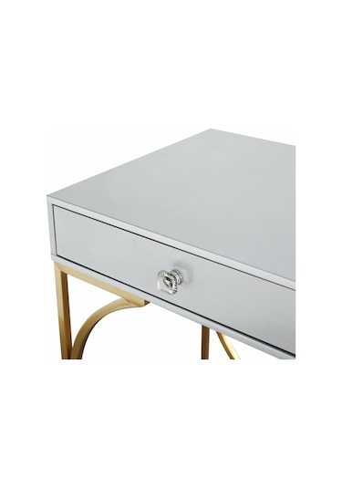 Madison Gold Metal Beyaz Çalışma Masası
