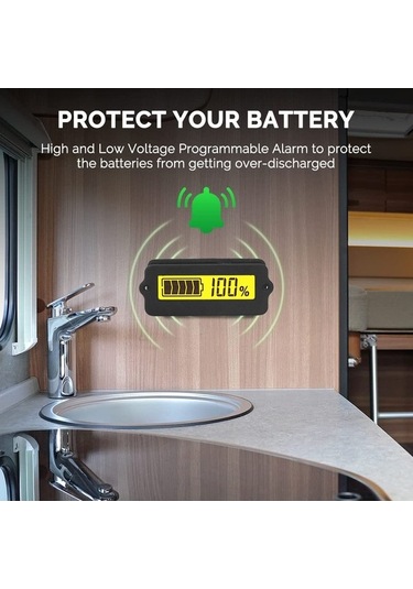 Maoyaya 36v Akü Kapasitesi Monitörü - Rv Araçlar İçin Akü Gücü