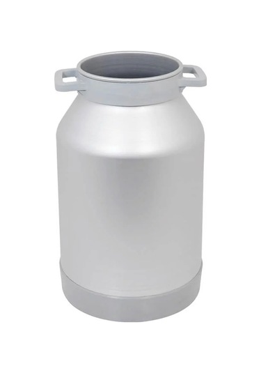 Melasty Süt Sağma Makinesi Alüminyum Süt Güğümü 40 Litre İki Kulplu Dar Ağız Kapak Hariç -1736