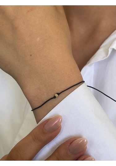 14 Ayar Altın Dorikalı El İşi Zarif Altın Bileklik Şans Bereket Bilekliği Altın