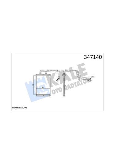 Hyundaı Elantra 2001-2006 / Kalorifer Radyatörü Peteği Kale