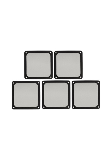 Yuntech01 5 Adet 12cmx12cm Bilgisayar Kasası Soğutma Toz Filtresi - Yumuşak Manyetik Nylon Çerçeve - Fan Ve Güç Kaynağı Havalandırma Açıklarını Korur - Siyah