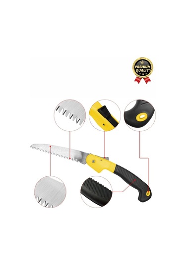 Dayanıklı Kaliteli Paslanmaz Çelik Döner Saplı Kamp Bahçe Katlanır Budama Testeresi Çakı Tipi 180 Mm