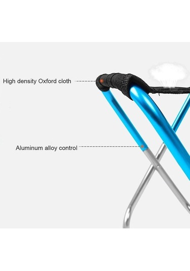 Bloomnest Taşınabilir Katlanır Kamp Sandalyesi - Oxford Kumaş - Ultra Hafif Balıkçılık Koltuk - Açık Hava Kırmızı Kırmızı