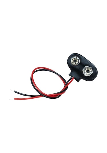 9 Volt Pil Başlığı 9V Pil Yuvası Pil Yatağı 5 Adet