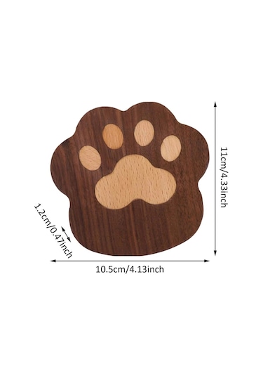 Kedi Pawcoaster Emici Hayvan Kedi Pawcup Matları Kahverengi