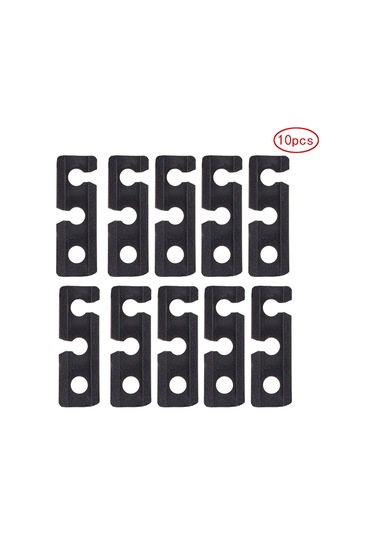 Shineyee 10 Adet Nylon Plastik Çadır Rope Kilitleri - 3 Delikli Tasarım, Kaymazsız, Hafif Ve Taşınabilir - Outdoor Kamp, Yürüyüş, Çadır Ayarlama İçin Siyah Çok Renkli