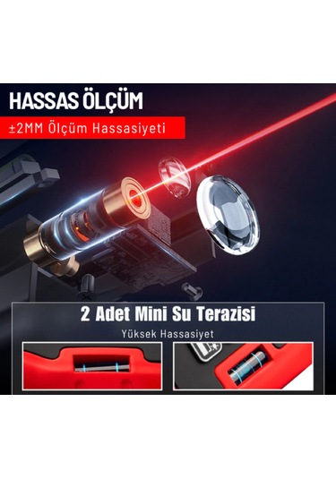 Texta Mtr80 Lazerli Mesafe Ölçer 80 Metre Ölçüm Mesafesi