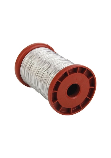 Moveevo Dayanıklı Paslanmaz Çelik Arı Kovanı Teli - 0.55mm Bal Peteği Sabitleme Teli Gümüş