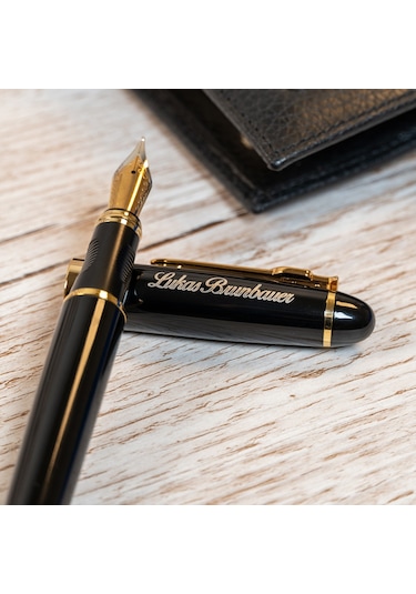 İş Sağlıgı Ve Güvenliği Uzmanlarına Özel Tasarım Kutulu Siyah Gold Dolma Kalem Hediye Siyah