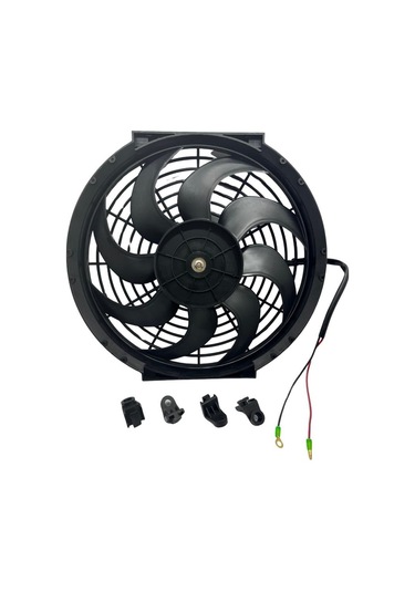 12v Fan Motoru Üfleyici Aksiyel 11 " Helis Dış Çap 320 Mm