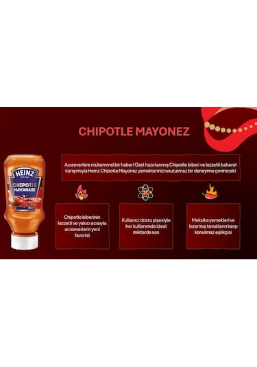 Heinz Chipotle Acı Mayonez 225 G