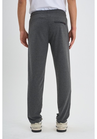 Shooter Sportswear Mevsimlik Antrasit Erkek Eşofman Altı Rahat Kalıp Fermuar Cepli Düz Paça Antrasit