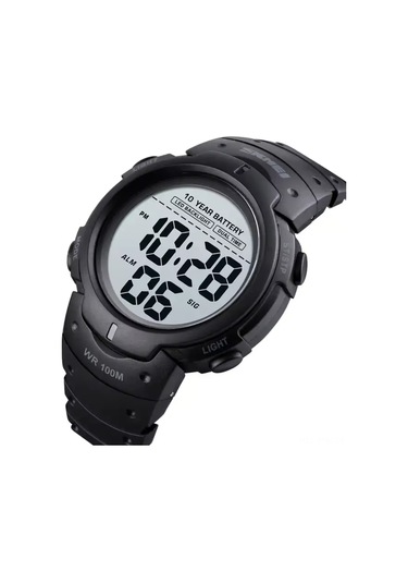 Geeksen Skmeı 1560 Spor Elektronik Saat - 100m Su Geçirmez, Çift Zaman, Kronometre, Işıklandırma Ve 10 Yıl Pil Ömrü Siyah Çok Renkli