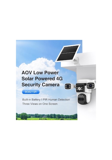 Vstarcam Bg621sr 3 Kameralı 6mp Güneş Panelli Sim Kartlı 4g Solar Kamera