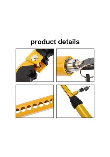 Padalink "evrensel Araç Güvenlik Kilidi - Ayarlanabilir El Freni Ve Vites Kilit Sistemi, 2 Anahtarlı"