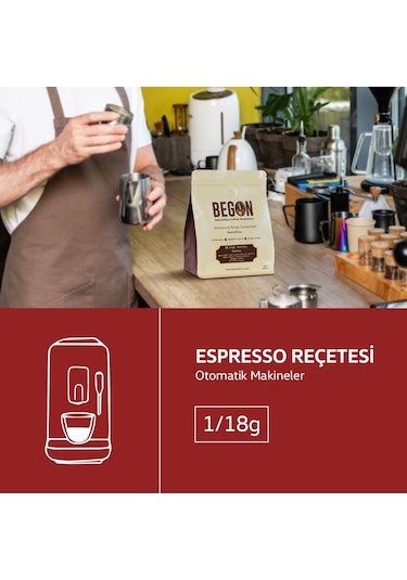 Begon Kahve Nord Kivu Premium Espresso Çekirdek Kahve 250 G
