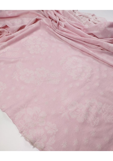 Pembe Renkte Çiçekli Havlu Kumaş En: 165cm-11493