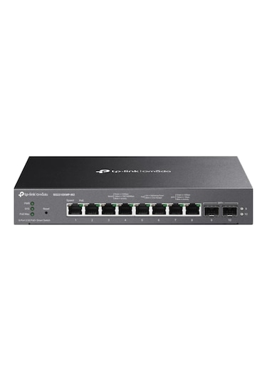 Tp-lınk Omada Sg2210xmp-m2 8 Port Gıgabıt + 2x10g Sfp Yönetilebilir 160w Poe Swıtch