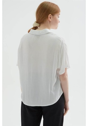 Fashion Friends Kadın Crop Gömlek 24y0571k1-17726 001