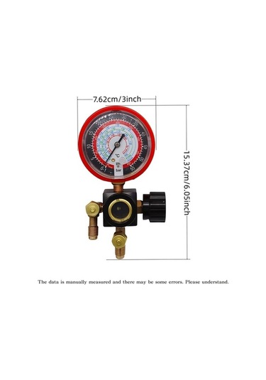 Pazly Mythtiger Çift Egzoz Basınç Gösterge Mavi 500 Psi Metal Gövde Hassasiyetli R410a R22 R134a R404a Soğutma Sistemleri