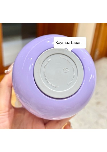 Novahub Yeni Yalıtımlı Taşınabilir Su Sevimli Pipet Paslanmaz Mor Mor Karikatür Kapasiteli El Dekoratif Culomi Çocuk Çelik Büyük Bebek Bardağı Anahtarlık Açık 4 316 Hb Mor