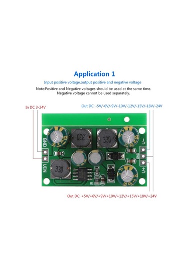 Qianfan Pozitif Ve Negatif Dc/dc Voltaj Regülatörü, Yukarı