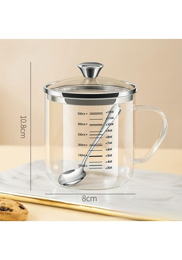 Suntek Magideal Süt Yeni Eve Taşınma Hediyeleri Için Kapaklı Cam 350ml