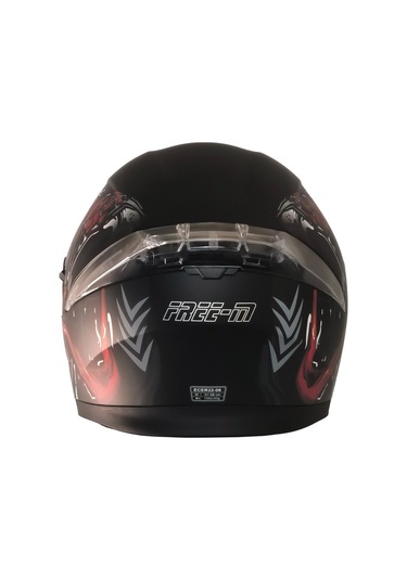 Motoanl Free- M Ece 22.06 Sertifikalı Güneş Vizörlü Çene Açılır Motor Kaskı