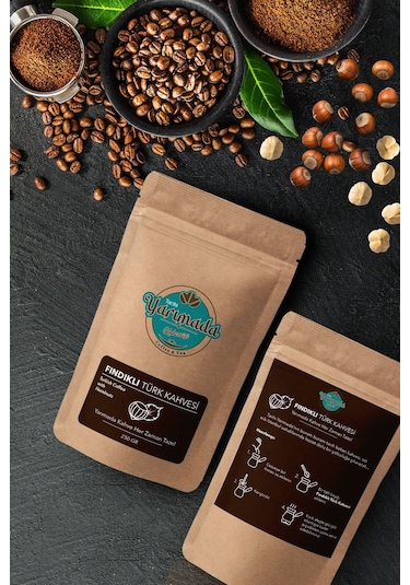 Tarihi Yarımada Kahvecisi Taze Çekilmiş Orta Kavrulmuş ve Öğütülmüş Fındıklı Türk Kahvesi 250 G