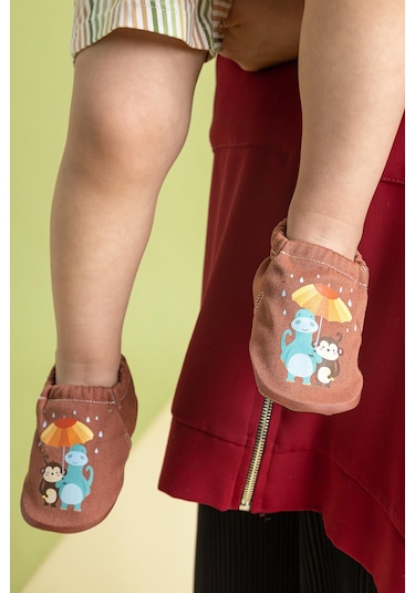 Hopfrög Kids Umbrella Flower Hyper Barefoot Akıllı Patik Kahve