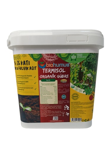 Humik Fulvik Asit, Biohumus Organik Gübre, Organik Sertifikalı, K