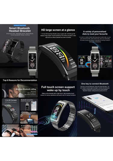 Cbtx K7 1.14" Silikon Askı Akıllı Saat (İthalatçı Garantili)