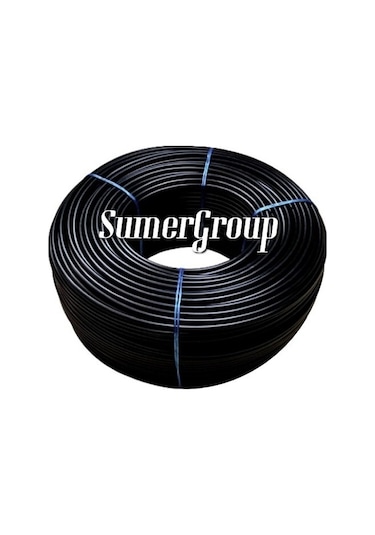Sumergroup 4X6Mm Polietilen Pe Pnömatik Hortum Siyah 200Mt