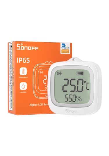 Snzb-02wd Zigbee Ip65 Lcd Ekranlı Akıllı Sıcaklık Ve Nem Sensörü