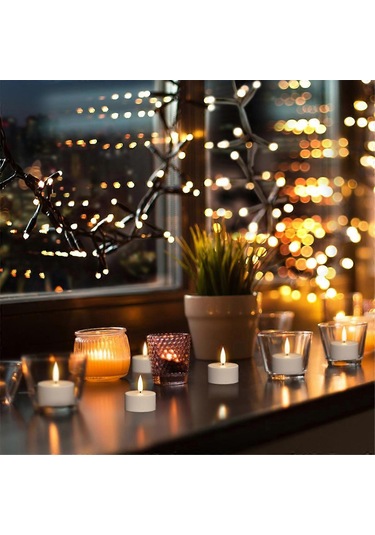 Şarj Edilebilir Isı Mumları, Uzaktan Kumandalı Ve Şarj Tabanlı 12 Adet Şarj Edilebilir Mum, Led Alevsiz Diğer