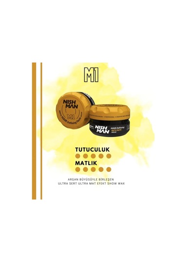 Nishman Saç Şekillendirici Ultra Sert Mat Wax 100 ML