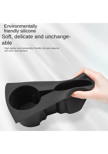 Tesla Model 3 / Y Silikon Bardak İçecek Tutucu Siyah