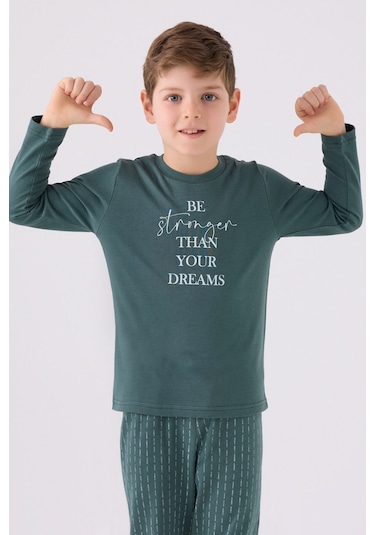 Arnetta Erkek Çocuk Mavi Pijama Takımı 5274-45500 Mavi