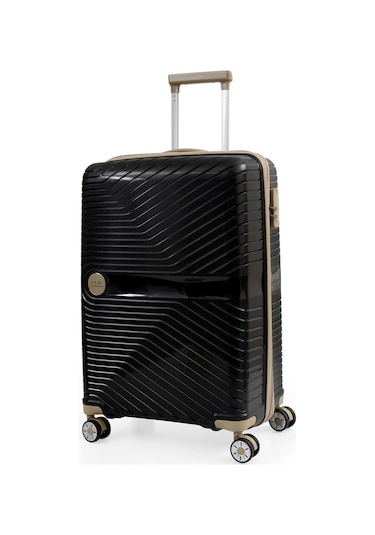 Ççs 5239 Polipropilen Kabin Boy Valiz Siyah-bej Siyah - Bej