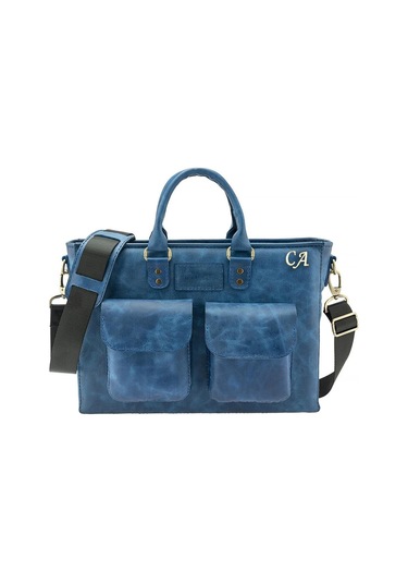 Evrak / Laptop Çantası - Saks Mavi-135008 Siyah