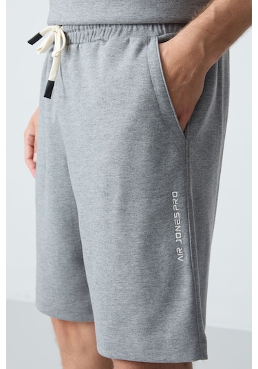 Tommy Life Gri Melanj Pamuklu Kalın Yumuşak Dokulu Oversize Fit Basic Erkek Şort Takım - 85257 GRİ MELANJ Tommy Life Gri Melanj Pamuklu Kalın Yumuşak Dokulu Oversize Fit Basic Erkek Şort Takım - 85257 GRİ MELANJ