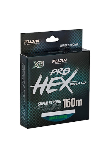 Fujin Pro Hex 8x 150mt Moss Green İp Misina 0,11 Mm