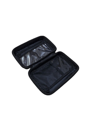 Makyaj Çantası Sert Kapaklı Kozmetik Seyahat Organizeri Siyah