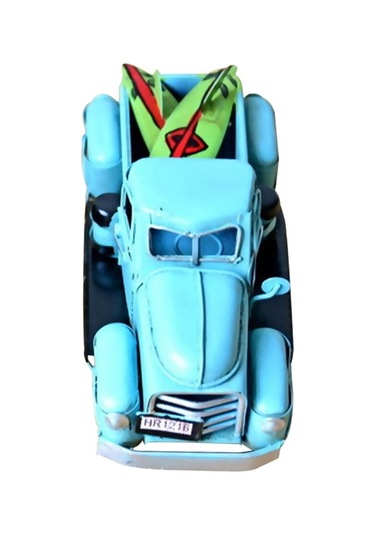 Fortunelane Klasik Metal Kamyon Dekoru: Masa Ve Ev Dekorasyonu İçin İdeal, Çocuklar İçin Noel Hediyesi, Mavi Renk Seçeneği Mavi Mavi